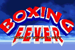 Boxing Fever Title Screen